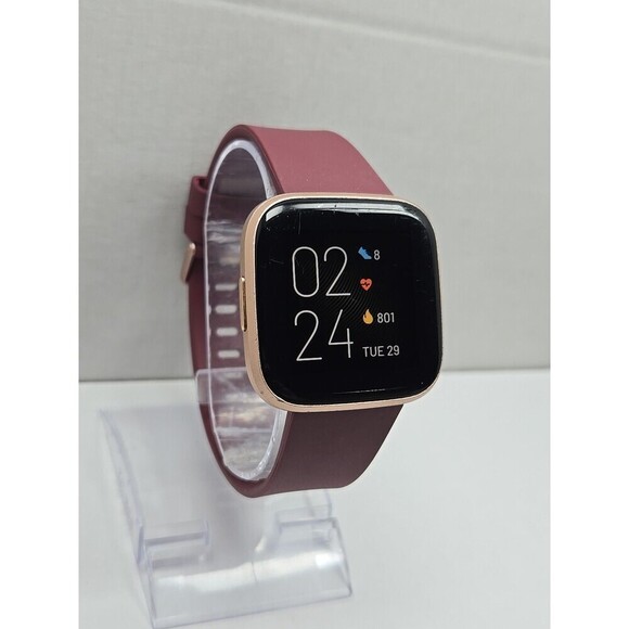 Fitbit Versa 2 Smartwatch Rose Gold 40mm Alexa WR50M Always On Display W/Charger - Picture 3 of 10